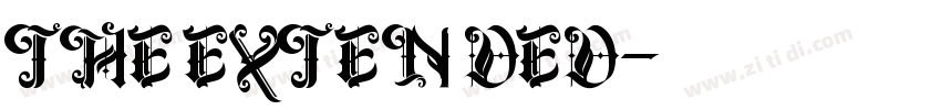 THE EXTEN DED字体转换